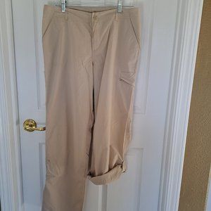 Columbia Women's Aruba Roll Up Pant Size 12 R Tan